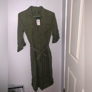 Lauren utility shirt dress